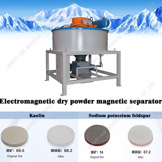 Separatore di fanghi elettromagnetico raffreddato ad acqua per quarzo caolino-feldspato